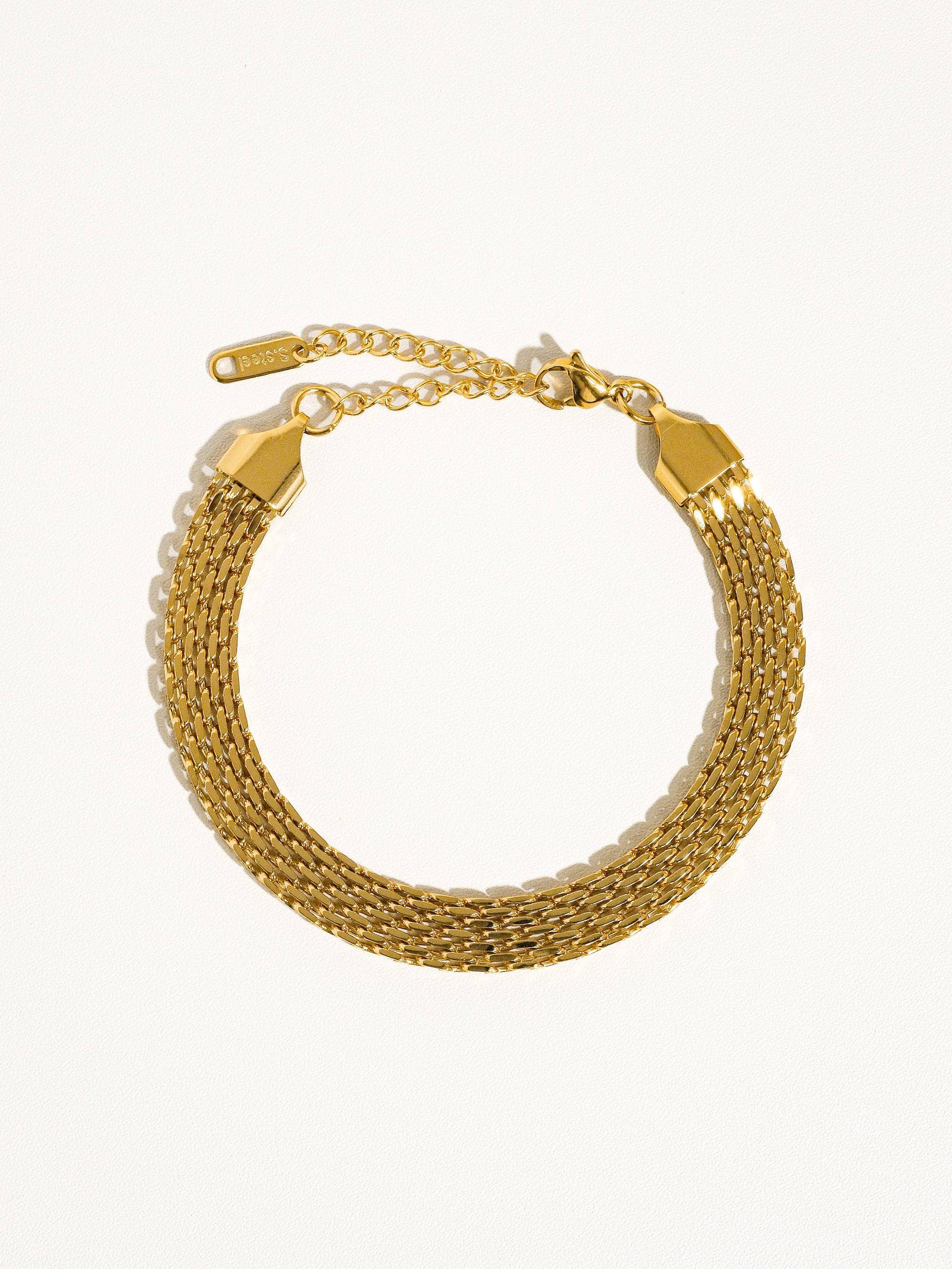 Caden 18K Gold Plated Non-Tarnish Bold Chain Bracelet: Yellow Gold