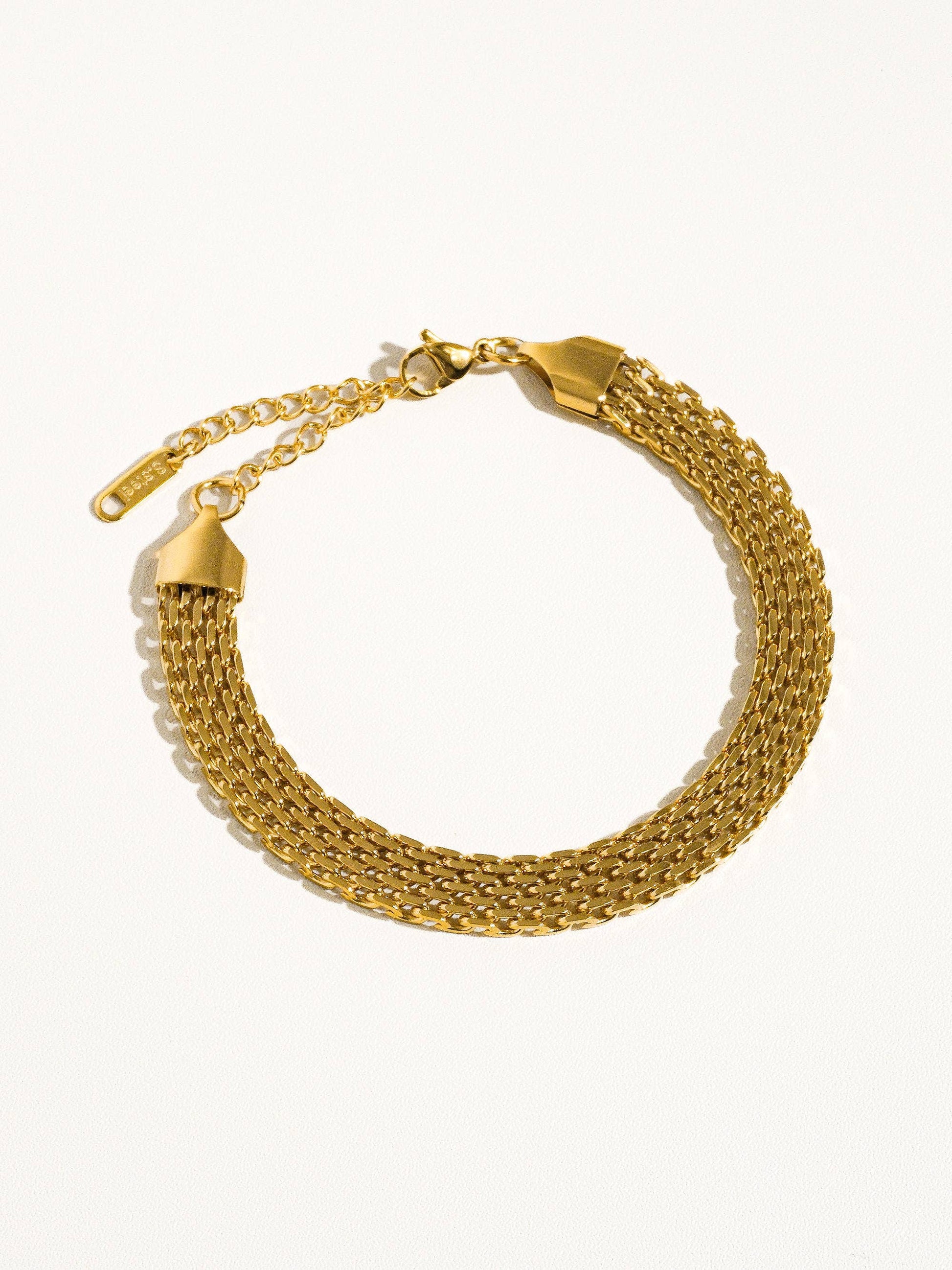 Caden 18K Gold Plated Non-Tarnish Bold Chain Bracelet: Yellow Gold