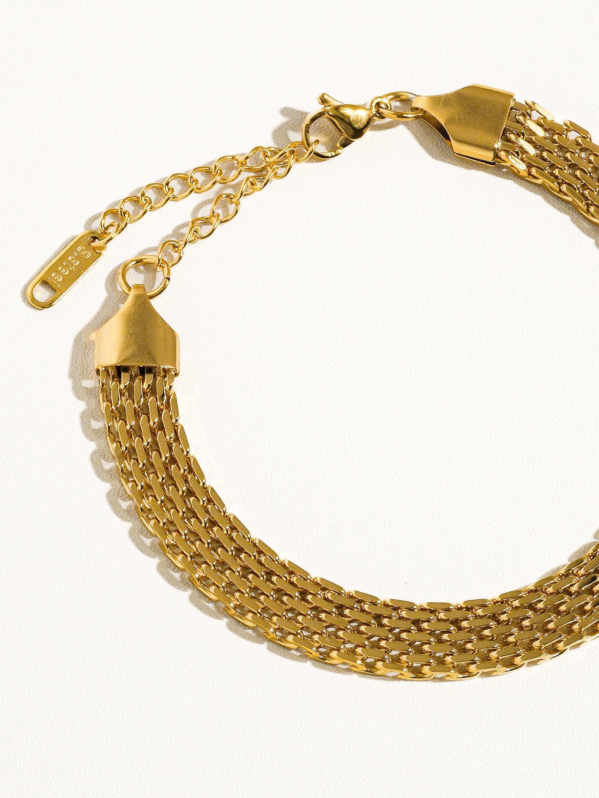 Caden 18K Gold Plated Non-Tarnish Bold Chain Bracelet: Yellow Gold