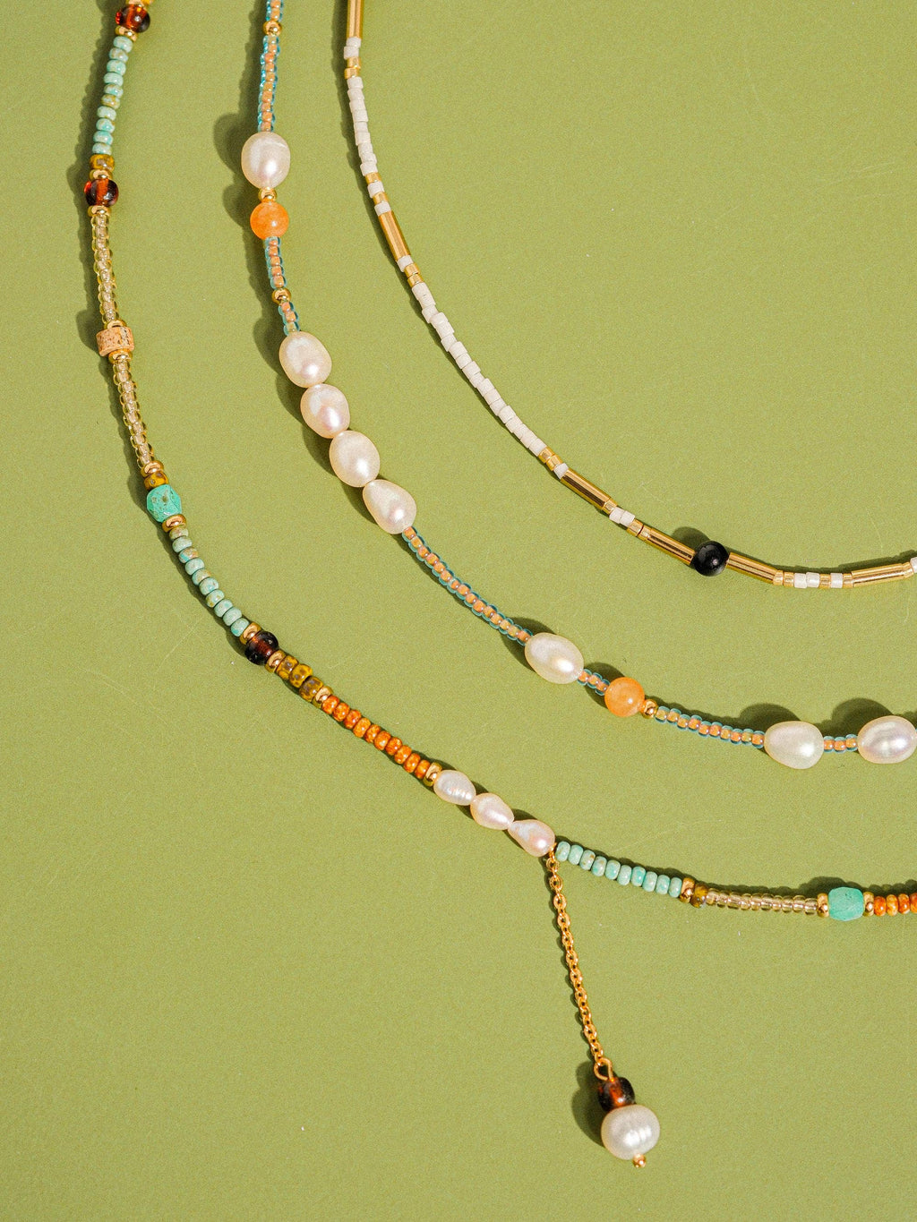 Elia Handmade Bohemian Beaded Stack Necklaces